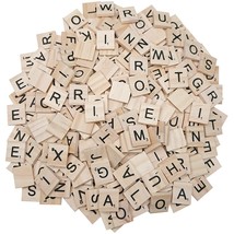 400 Pcs Wood Scrabble Tiles Diy Wooden Scrabble Letters For Spelling Wood Tile G - £11.79 GBP