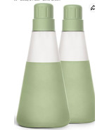 Cleancult Laundry Glass Dispensers Set Of Two Lyme Green- High Demand It... - $88.98