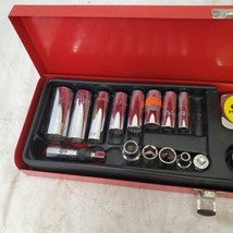 Proto Tools Set of 18 Fractional Drive Socket Set Stanley Tools LOT 383 - £93.03 GBP