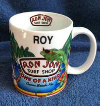 Ron Jon Surf Shop Cocoa Beach Florida Roy Ceramic Coffee Mug iguana surfer 10 oz - £19.47 GBP