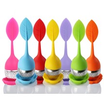 Tea Infuser - Set Of 7 Silicone Handle Stainless Steel Strainer Drip Tra... - $25.99