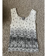 VTG 90&#39;s Y2k Sleeveless Stretch Tank top Scrunch Petitie Size PM Pull Over - $266.28 MXN