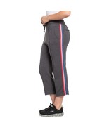 Spiritual Gangster Cropped Essential Sweatpants Metallic Stripe Carbon38... - $67.01 CAD