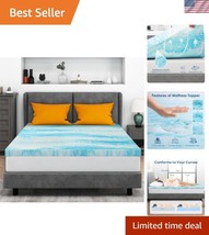 Cooling 3 Inch Memory Foam Mattress Topper for Queen Size Beds - Easy Setup - $119.99