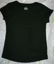 Wonder Nation Girls Essential Tee T-Shirt SMALL (6-6X) Black Fade Resistant - $9.75