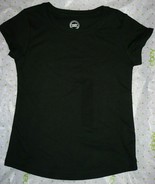 Wonder Nation Girls Essential Tee T-Shirt SMALL (6-6X) Black Fade Resistant - $13.69 CAD