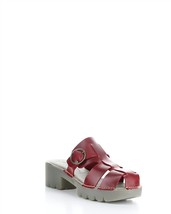 Fly London women&#39;s envy heeled sandals in Red - £81.77 GBP