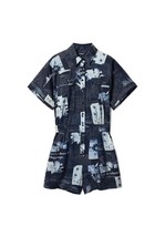 Desigual  Women Jumpsuit - S Blue Elegant Designer Fashion Jumpsuit Party - $2,302.57 MXN