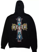 PRIMITIVE GNR CROSS HOODIE SWEATSHIRT MEDIUM -BLACK - £51.01 GBP