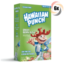 6x Packs Hawaiian Punch Green Berry Rush Drink Mix | 8 Singles Each | .9oz - £13.70 GBP