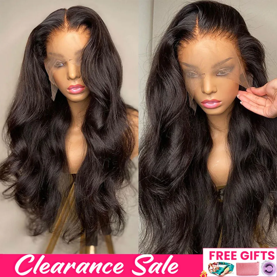 13x4 13x6 HD Transparent Body Wave Lace Front Wig 30 Inch 360 Lace Front - £51.30 GBP+
