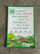 Hallmark Ambassador Green Postcard St. Patrick&#39;s Day Card Vintage 1980&#39;s  - £3.75 GBP