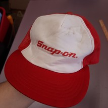 Vintage Snap On Tools Hat Snapback Trucker Mesh Back Red White Challenge... - £18.16 GBP