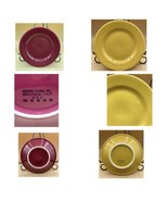 4 Coors Inglewood China 7” Salad Plates Mauve Yellow Teal Blue - $507.86 MXN