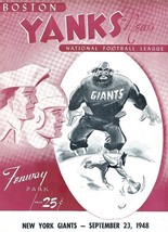 1948 BOSTON YANKS VS NEW YORK NY GIANTS 8X10 PHOTO PICTURE NFL FOOTBALL - $5.93