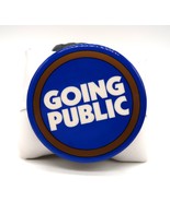 Vintage Going Public Blue Button Pin 3 Inch Interesting Topic Subject - €8,63 EUR