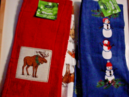 Lot of 4 ChristmasTowels-New Kitchen Towels - $12.00