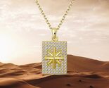 Starburst Necklace 14K Gold Over Sterling Silver Celestial Dainty Jewelry - $64.35
