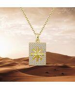 Starburst Necklace 14K Gold Over Sterling Silver Celestial Dainty Jewelry - $64.35