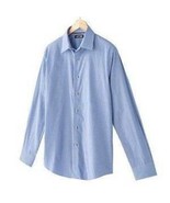 Mens Dress Shirt Apt 9 Blue White Checked Button Front Long Sleeve $44-s... - $16.83