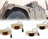 Side Marker Clearance Light, Set of 4 (2 Front + 2 Rear), Tan Housing, R... - $99.65