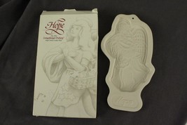 Designer Longaberger Pottery 1994 HOPE Angel Series Cookie Chocolate Mold 9&quot; - £9.71 GBP