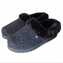Bobs by Skechers fuzzy knit slipper shoes 6.5 - £29.64 GBP