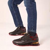 The Rialto Black & Red Patent Leather Men Sneaker image 2