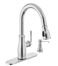 Glacier Bay 1004-548-603 Kagan Pull-Down Sprayer Kitchen Faucet - Chrome - £54.98 GBP