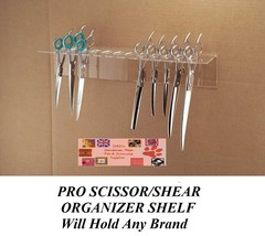 Pro Grooming Barber Hair Stylist Organizer Shear Scissor Shelf Rack Case Holder - £39.15 GBP