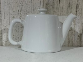 Pillivuyt France Teapot Porcelaine Dupois 1818 White With Lid  - $29.67