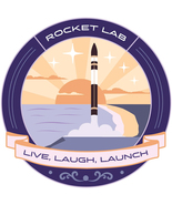 Rocket Lab Electron 70th Live Laugh Launch Space Badge Iron On Embroider... - $42.04 CAD+