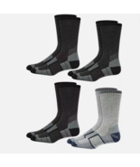 Kirkland Full Cushion Merino Wool Blend Socks 4 pair Black Mix Men&#39;s Sz ... - $307.46 MXN