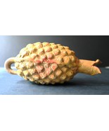 Vtg Clay Ceramic Fruit Shape Pineapple Hanging Still Bank Unusual Rare D... - $918.57 MXN