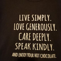 Hot Chocolate Lovers Novelty T-Shirt Gildan Tee Unisex Size Large - $11.30