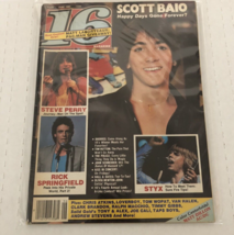 Vintage 16 Magazine June 1982 Rick Springfield Styx *Centerfold is detac... - $37.13