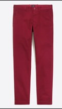 J. Crew Men&#39;s Pants The Sutton Dark Red Chino Slim Fit Size 32 X 32 NWT - £35.42 GBP