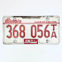 1988 United States Illinois Land of Lincoln Trailer License Plate 368 056TA - £6.65 GBP
