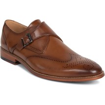 Unlisted Kenneth Cole Men Monk Strap Loafers Cheer Single Size US 8M Cognac - £38.72 GBP