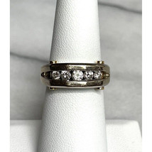 Authenticity Guarantee 14K MULTI-COLORED Gold Diamond Band Ring Size 7 Sky - $546.53