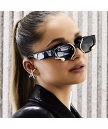 Steampunk Rectangle Sunglasses for Women New Small Frames Punk Snake Sun... - €14,26 EUR