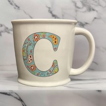 Natural Life Mug Letter C Love The Moment Initial Monogram Floral Coffee... - £11.04 GBP