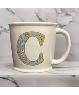 Natural Life Mug Letter C Love The Moment Initial Monogram Floral Coffee... - £10.90 GBP