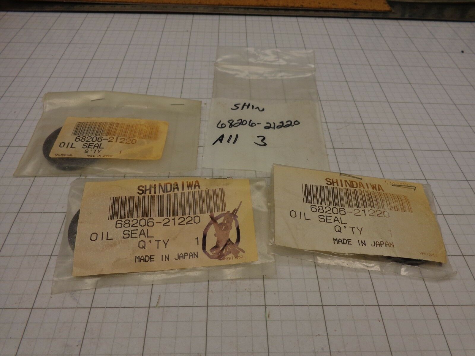 Shindaiwa 68206-21220 Oil Seal Fits Echo V508000030 Some EB630 Pack of 3... - $15.46