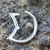 316L Stainless Steel Annealed Dolphin Tale Ring - $21.99