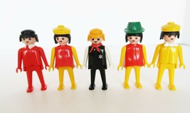 Lot of 5 Vintage 1974 Playmobil Geobra figures - £11.98 GBP