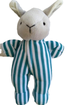 Goodnight Moon Bunny Plush Rattle Striped Pajamas Kids Preferred Bean Bag 8&quot; - £10.06 GBP