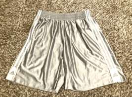 Vintage Adidas Shorts Mens XL Silver Dazzle Basketball Glanz Basketball ... - $68.11