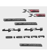 8Pcs Emblem Badge Set for 20192023 GMC Sierra Elevation Edition  Matte Black Car - $271.79
