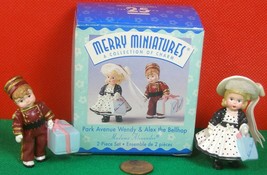 Hallmark Merry Miniature Ornaments &quot;Park Avenue Wendy &amp; Alex the Bellhop&quot;  1990 - £5.46 GBP